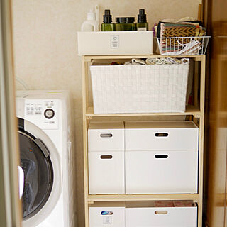 カインズ 洗濯機まわりの収納のインテリア実例 Roomclip ルームクリップ