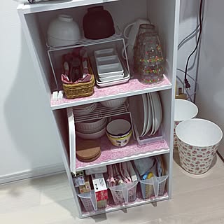 女性の、1LDK、一人暮らしの「キッチン」についてのインテリア実例