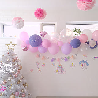 100均 風船ディスプレイのインテリア実例 Roomclip ルームクリップ