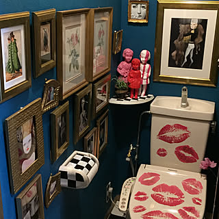 バス/トイレ/100均/ダイソー/クロネットドール/ウォールステッカー...などのインテリア実例 - 2018-03-15 15:33:37