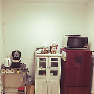 キッチン/山善キッチンすっきりラックモニター応募/一人暮らし 賃貸/こんばんは+*。/いつもいいねコメありがとう...などのインテリア実例 - 2017-09-08 21:23:26