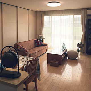 部屋全体/キリムクッション/プフ/ソファのある暮らし/いいね、フォロー本当に感謝です♡...などのインテリア実例 - 2018-06-20 14:15:57