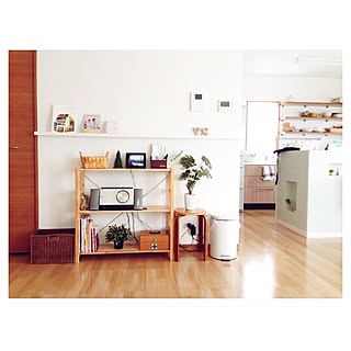 棚/新築/小さな白い家/無印良品/IKEAのウォールシェルフ...などのインテリア実例 - 2014-11-06 10:33:41