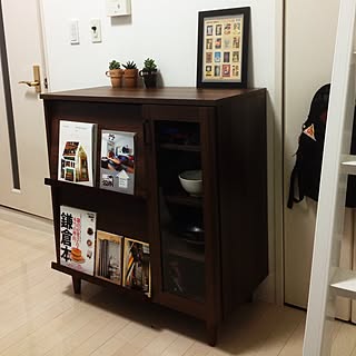 棚/一人暮らし/賃貸/炊飯器隠しのインテリア実例 - 2015-01-30 23:54:56