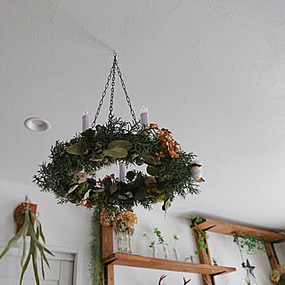 壁/天井/クリスマス/建て売り一戸建て/ダイソー/手作り...などのインテリア実例 - 2018-11-27 21:59:27