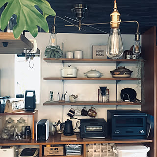 キッチン/コーヒーメーカー/コーヒータイム/カフェコーナー/カフェ風インテリア...などのインテリア実例 - 2020-02-21 22:29:27