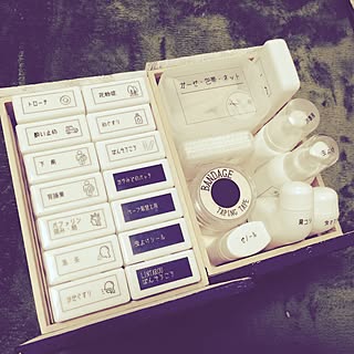 机/自作ラベル/お薬は白化のままがいい/救急箱じゃない/お薬収納...などのインテリア実例 - 2016-03-07 20:02:04
