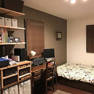 寝室兼書斎のインテリア実例 Roomclip ルームクリップ