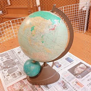 アイアンペイント 地球儀リメイクのインテリア実例 Roomclip ルームクリップ