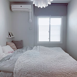 IKEA照明/ロールスクリーン/グレー/跳ね上げ式ベッド/ニトリ...などのインテリア実例 - 2020-02-23 10:09:14