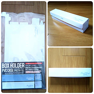 新商品買ったよ!/セリア/BOX HOLDER/ラップカバーケース/2枚目も見てくれてありがとぉ♡/賃貸...などのインテリア実例 - 2019-03-11 12:40:38