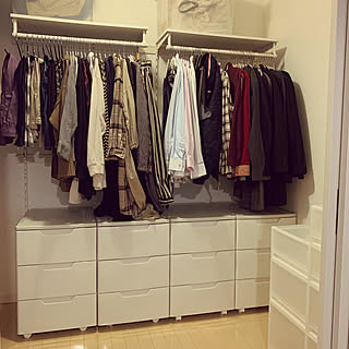 ウォークインクローゼット アイリスオーヤマのインテリア実例 Roomclip ルームクリップ