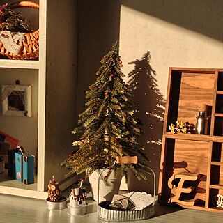 棚/クリスマスツリー/セリア/キャンドル/DIY...などのインテリア実例 - 2013-11-08 11:30:03