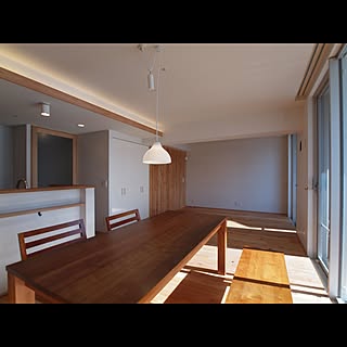 部屋全体/杉フローリングと黒芯ウッドデッキのある築浅マンションリノベーション/リビング/ダイニング/キッチン...などのインテリア実例 - 2017-04-16 00:10:12