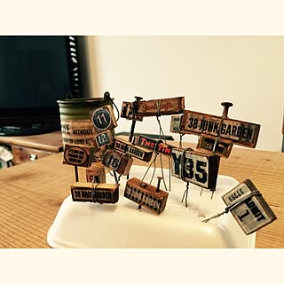 リメ缶 ガーデンピック手作りのインテリア実例 Roomclip ルームクリップ