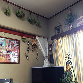 グリーンの紫陽花を吊るす/紫陽花が好き/ナチュラルが好き/団地でも諦めない!/団地...などのインテリア実例 - 2019-08-14 11:11:08