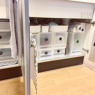 キッチン/無印良品/シンク下収納/賃貸 キッチン/賃貸でも楽しく♪...などのインテリア実例 - 2019-09-18 12:39:33