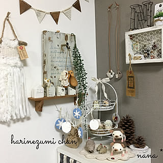 棚/ワイヤークラフト/kusuttoちゃん♡からの素敵なbox/m.kohaku.nanaちゃんの作品/chocolatちゃんのウィービング...などのインテリア実例 - 2018-01-11 22:47:55