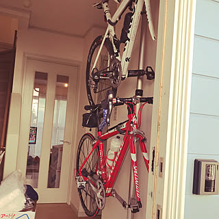 ロードバイク室内保管のインテリア実例 ｜ RoomClip（ルームクリップ）