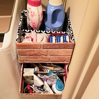 Diy ダンボール収納のインテリア 手作りの実例 Roomclip ルームクリップ