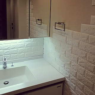 壁紙 洗面所の壁のインテリア実例 Roomclip ルームクリップ