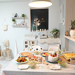 リビング/クリスマス/クリスマスディナー/北欧/こどもと暮らす。...などのインテリア実例 - 2019-12-25 13:37:52