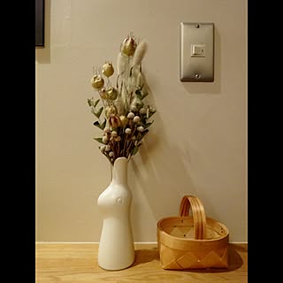 鹿児島睦/鹿児島睦 ウサギ花器/北欧 かご/シンプル/スイッチプレート...などのインテリア実例 - 2017-03-14 21:05:03