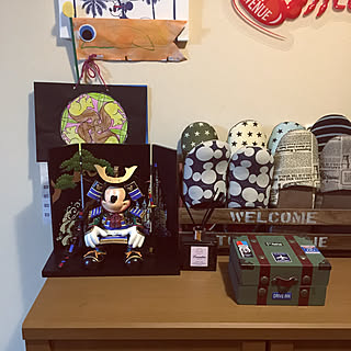 こどもの作品/こどものいる暮らし/こいのぼり/五月人形/ミッキー...などのインテリア実例 - 2019-04-26 17:29:00