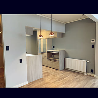 キッチン 緑の壁紙のおしゃれなアレンジ 飾り方のインテリア実例 Roomclip ルームクリップ