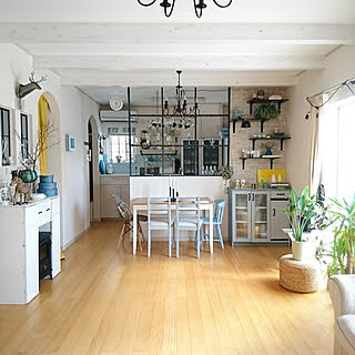 部屋全体/海外インテリアに憧れる/海外のカラーセンスに憧れる/IKEA/無垢の床...などのインテリア実例 - 2018-03-11 08:57:16