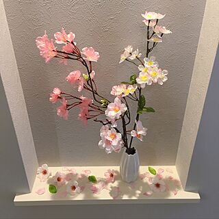 ダイソー 桜のおしゃれなアレンジ 飾り方のインテリア実例 Roomclip ルームクリップ