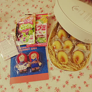 ベッド周り/makiちゃん♡/makiちゃんからのプレゼント♪/こんばんは+*。/アン&アンディ大好き♥...などのインテリア実例 - 2017-12-20 21:18:26