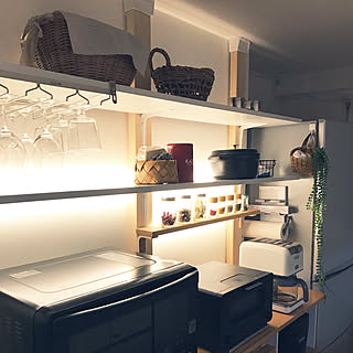 ちょこっとムーディー(笑)/棚も師匠作/LEDライト/家づくり記録/穏やかな日常に感謝...などのインテリア実例 - 2020-01-21 18:36:52