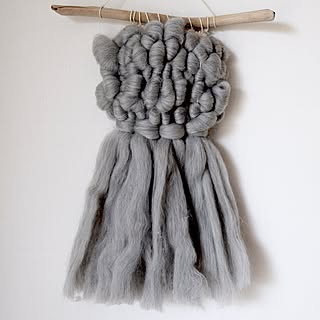 机/weaving/流木タペストリー/IG→a___.s___/ナチュラル...などのインテリア実例 - 2016-04-25 09:20:32