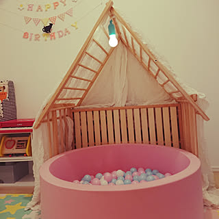 ベッド周り ベビーベッドリメイクのインテリア実例 Roomclip ルームクリップ