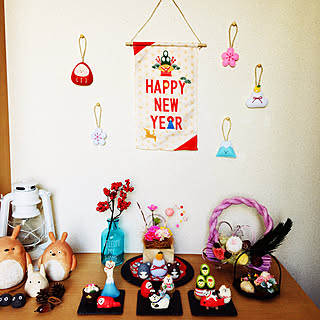 hiyoさんの作品♡/mango ちゃんの作品♡/ぽれぽれ動物/デコレ コンコンブル/母のしめ縄飾り...などのインテリア実例 - 2019-12-31 13:57:41