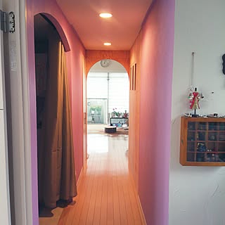 部屋全体/DIY/製作中♪/セルフリノベーション/廊下から見たリビング...などのインテリア実例 - 2017-06-13 13:04:58