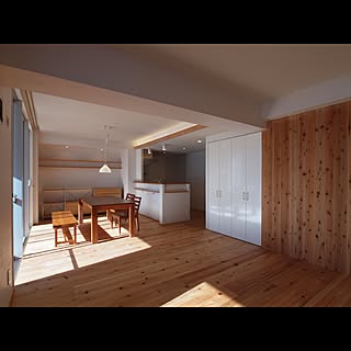 杉フローリングと黒芯ウッドデッキのある築浅マンションリノベーション/部屋全体/リビング/ダイニング/キッチン...などのインテリア実例 - 2017-04-16 00:11:45