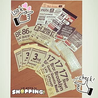 リビング/バスロールサイン/ウォールステッカー セリア/ウォールステッカー/ブリキナンバープレート...などのインテリア実例 - 2015-07-26 07:41:56