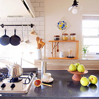 キッチン/木製雑貨/ホームパーティー/ケーキスタンド/北欧...などのインテリア実例 - 2020-01-16 21:27:33