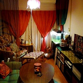 レトロ アジアンのおしゃれなインテリア・部屋・家具の実例 