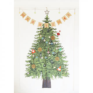 クリスマス/支度/子供がまだ小さいので/クリスマスツリーは/タペストリーでのインテリア実例 - 2019-11-19 18:48:05