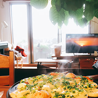 連休中~*/子供と暮らす/ウンベラータ/テレビみながらゴロゴロ/たこ焼き器...などのインテリア実例 - 2019-05-02 08:57:36