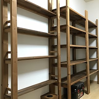 棚/収納棚DIY/本棚DIY/だんな作/DIY...などのインテリア実例 - 2017-02-21 21:07:07