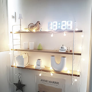 Ledデジタル時計のインテリア実例 Roomclip ルームクリップ