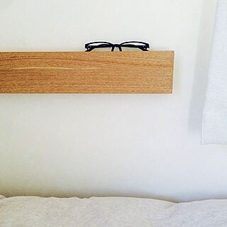 ベッド周り/壁に付けられる家具/眼鏡置き/無印良品のインテリア実例 - 2015-11-08 10:57:16