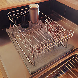 水切りカゴの下のインテリア実例 Roomclip ルームクリップ