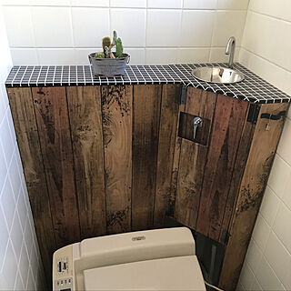 三角タンクトイレのインテリア実例 Roomclip ルームクリップ