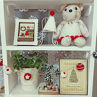 棚/クリスマス/オーナメント セリア/シュガーバイン♡/作家さんの素敵なミニチュア作品✨/クリスマス雑貨...などのインテリア実例 - 2018-11-09 19:49:51