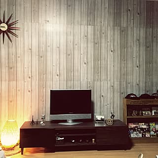 壁/天井/壁紙DIY/キャンドゥ板壁風シート/キャンドゥ/一人暮らし...などのインテリア実例 - 2016-06-01 21:06:00